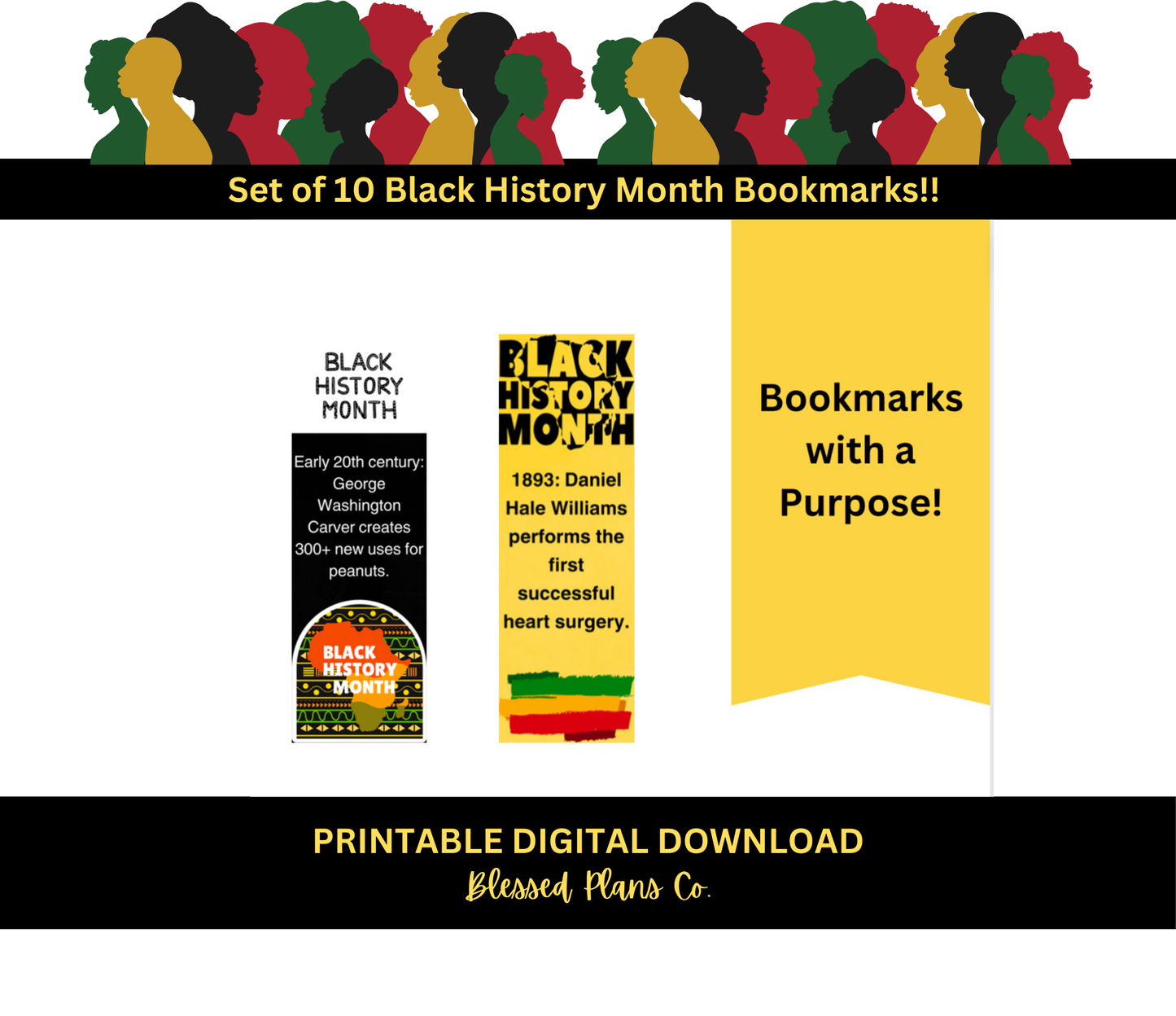 Black History bookmarks