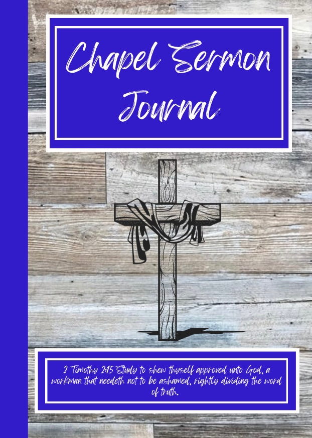 Chapel Sermon Journal Schools (Royal Blue)