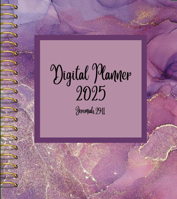 2025 Digital Planner (Purple & Gold)