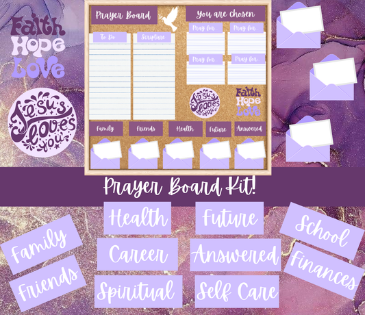 Purple Prayer Board Kit (Digital Download)