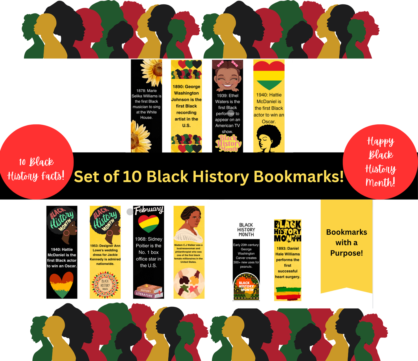 Black History bookmarks