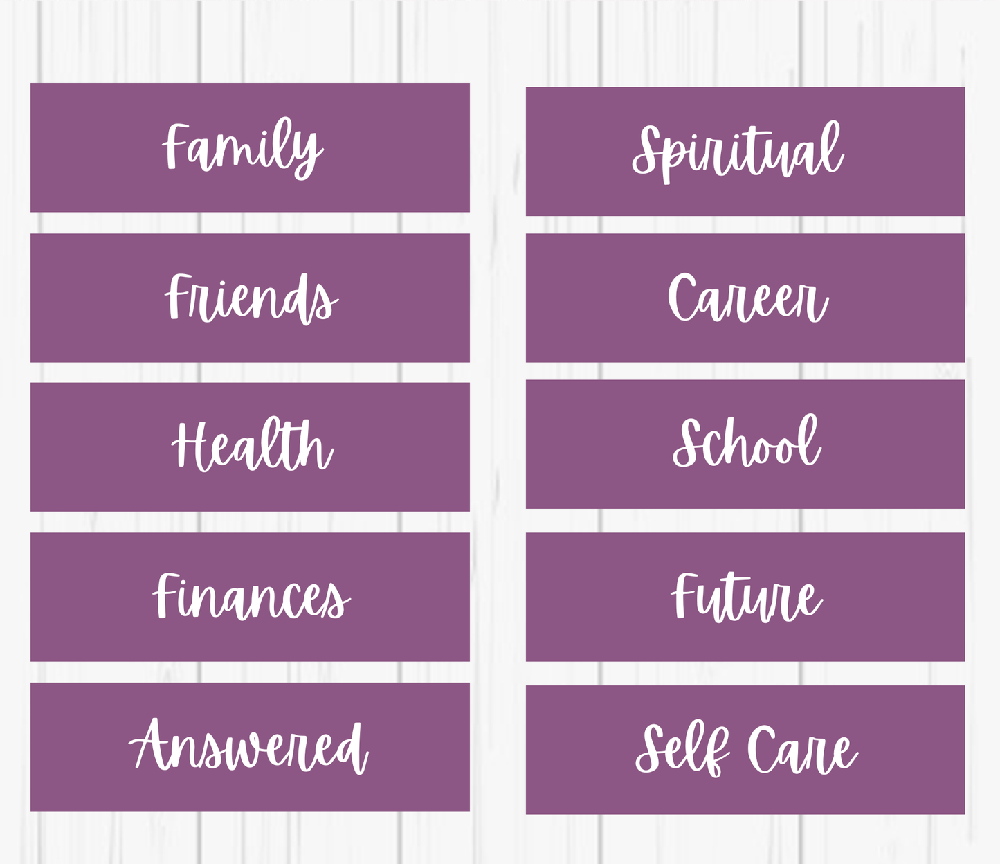 Purple Prayer Board Kit (Digital Download)