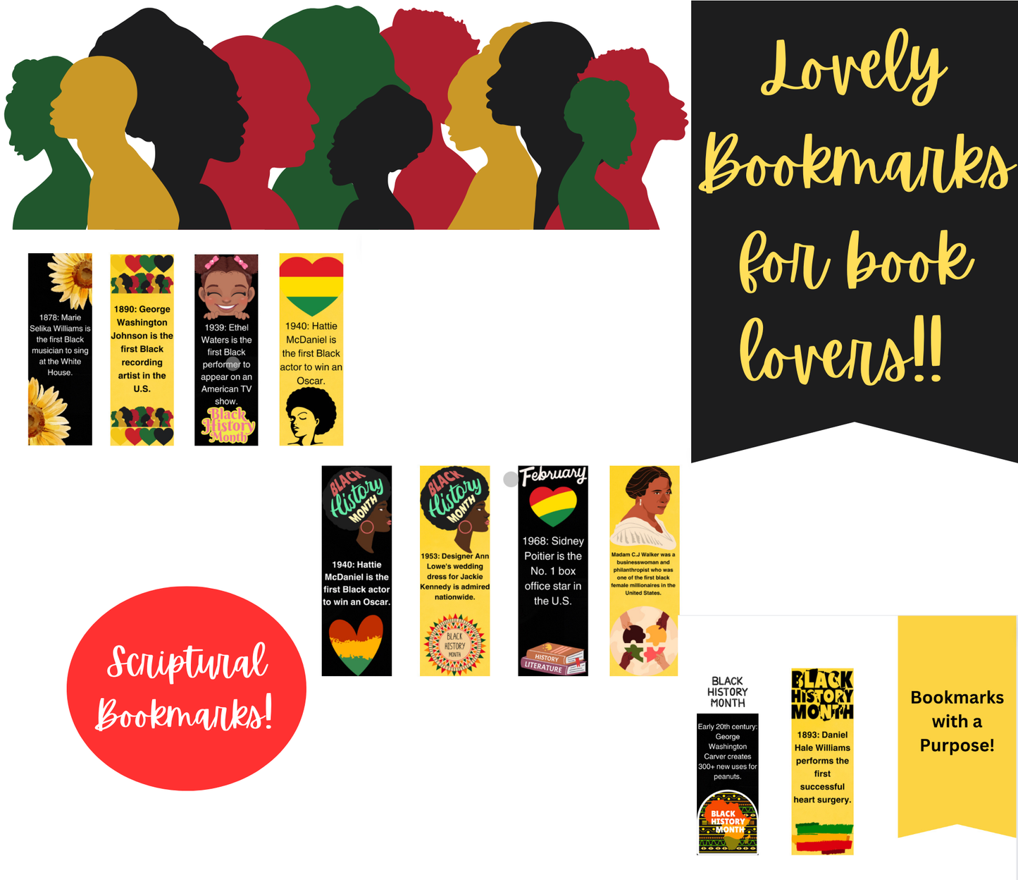 Black History bookmarks