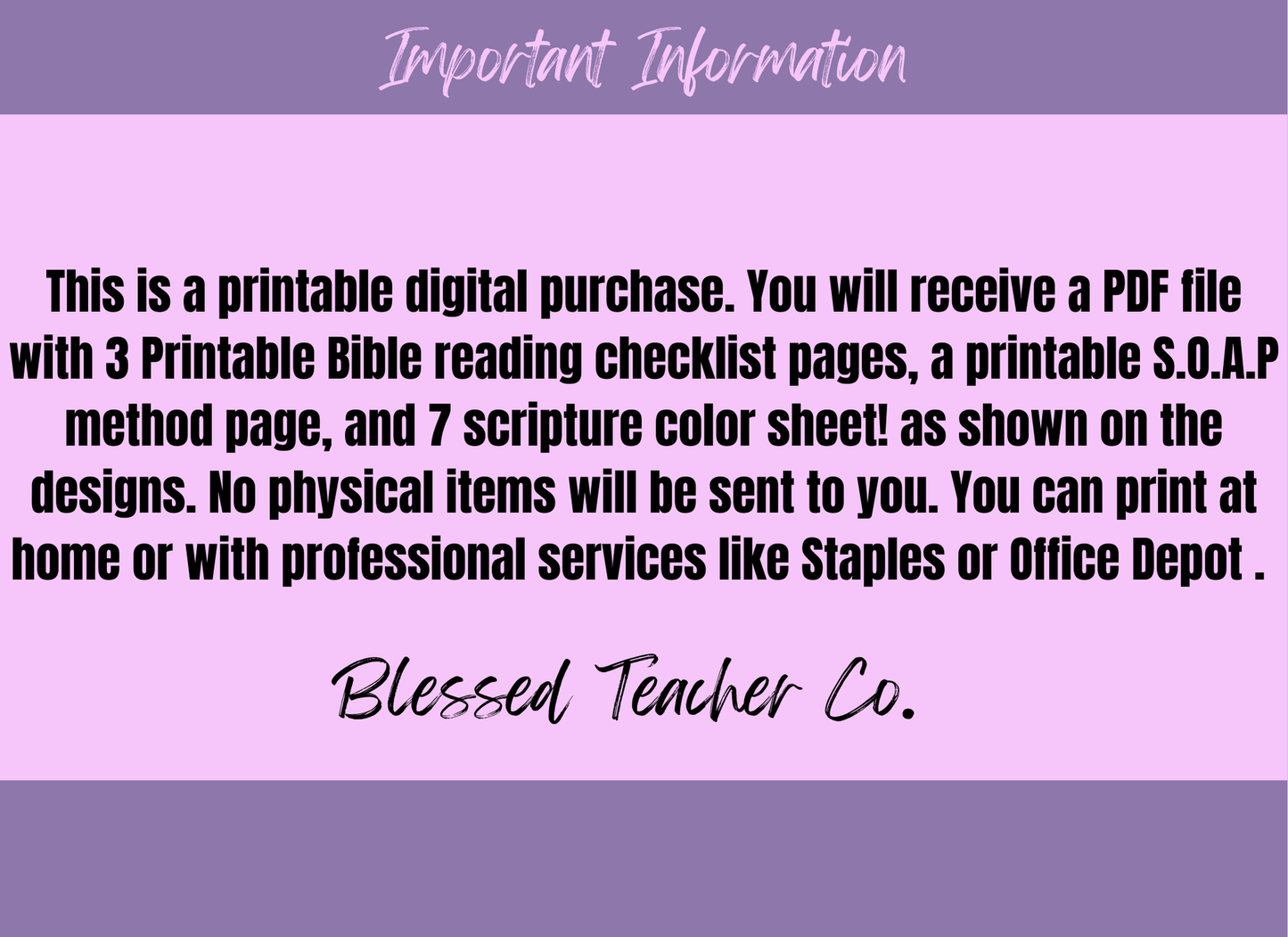 Bible Study Reading Kit (Digital Download)