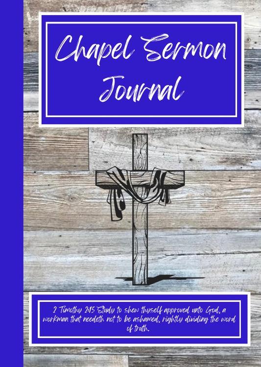 Chapel Sermon Journal Schools (Royal Blue)