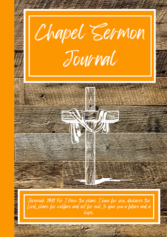 Chapel Sermon Journal (Orange)